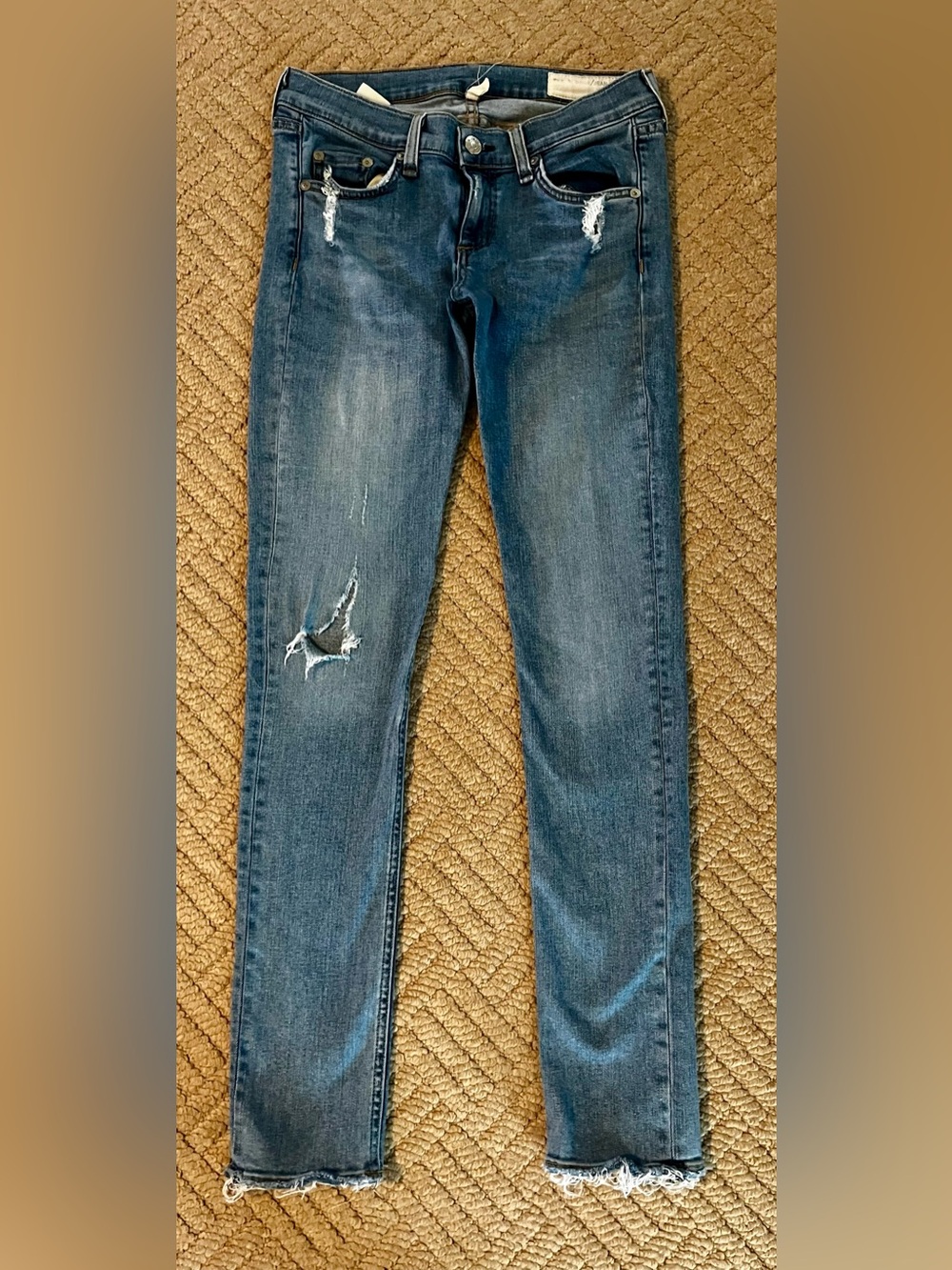 Rag & Bone skinny medium Blue Denim Jeans size 26 - Picture 8 of 11